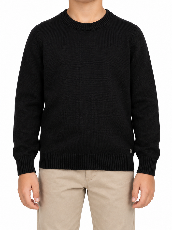 Classic Crew Neck Knitted Pullover