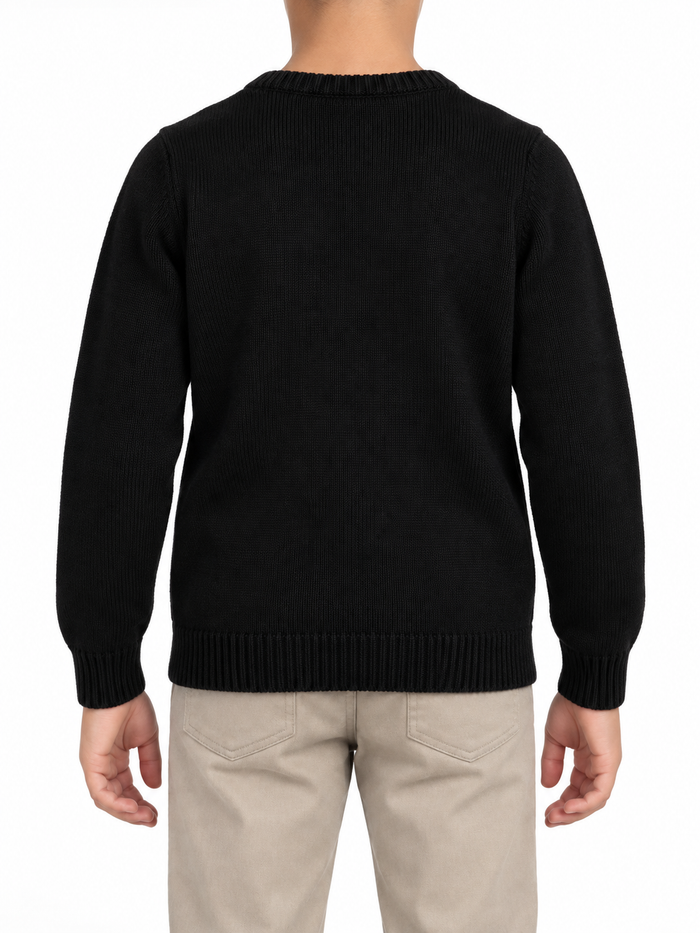 Classic Crew Neck Knitted Pullover