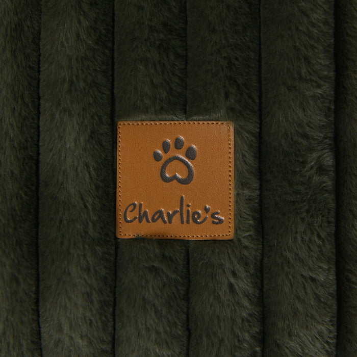 Cloud Bolster Sofa Protector Dog Bed Olive Charlie's Pet Products