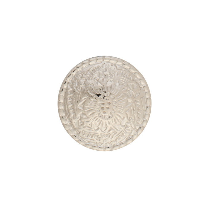 Concho with Chicago Screws, Nickel Plated