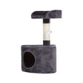 Corner Cat Tree with Cat Cave and Mouse Teaser Toy - Grey Charlie's Pet Products