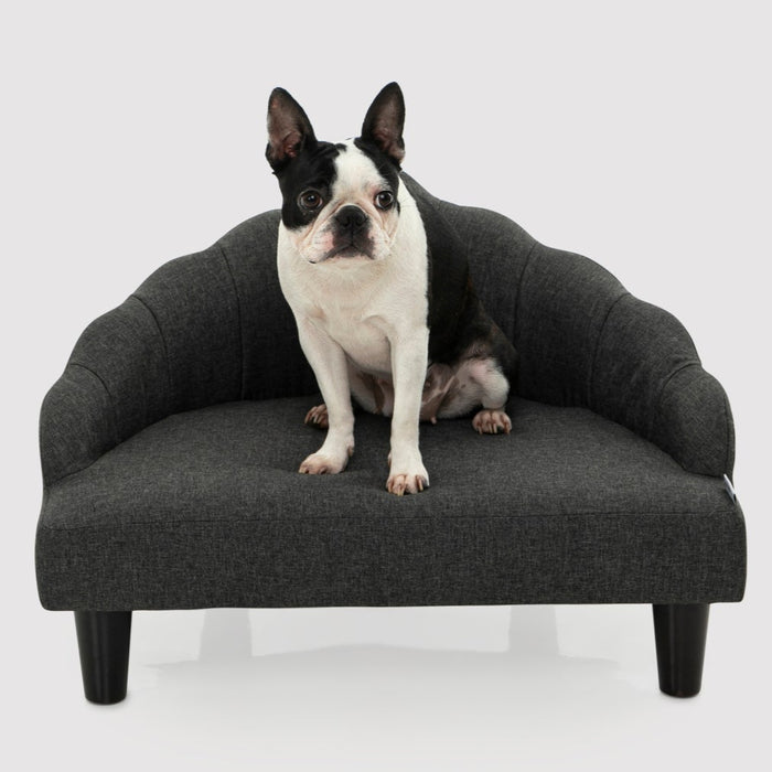 Crown Elevated Pet Sofa Bed - Charcoal Charlie's Pet Products