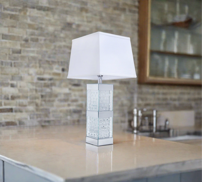 Crystal Mirror Table Lamp