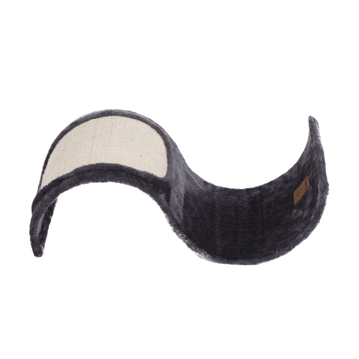 Curvy Cat Scratcher in Sisal and Carpet - Charcoal Charlie's Pet Products