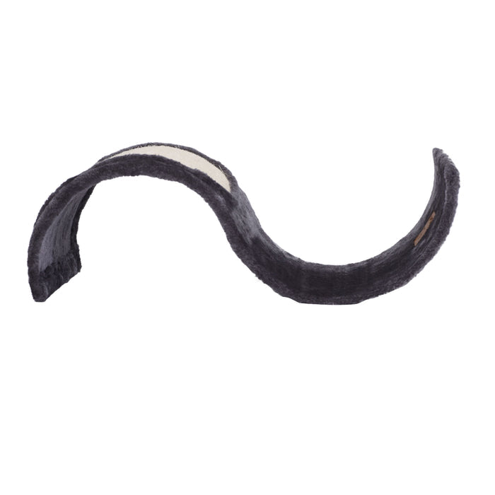 Curvy Cat Scratcher in Sisal and Carpet - Charcoal Charlie's Pet Products