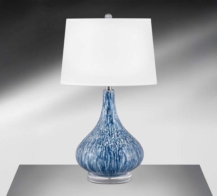 DABBLED BLUE WHITE LAMP