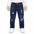 Distressed Jeans With Washed Effect