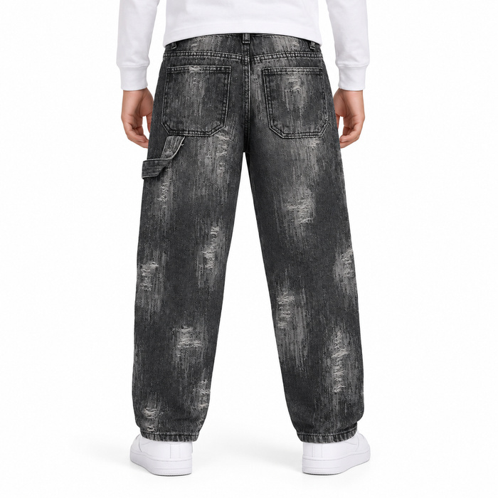 Distressed Wide Leg Jeans