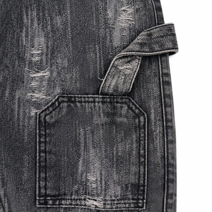 Distressed Wide Leg Jeans