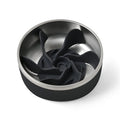 Duro Double Wall Stainless Steel Dog Bowl with Removable Slow Feeder Attachment Black Charlie's Pet