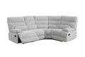 Eloise Grey Fabric Manual Recliner Corner Sofa | VIDA Living