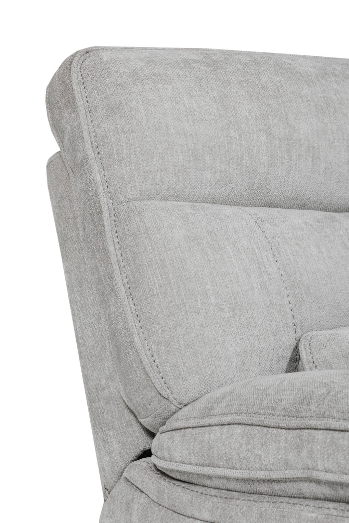 Eloise Grey Fabric Manual Recliner Corner Sofa | VIDA Living