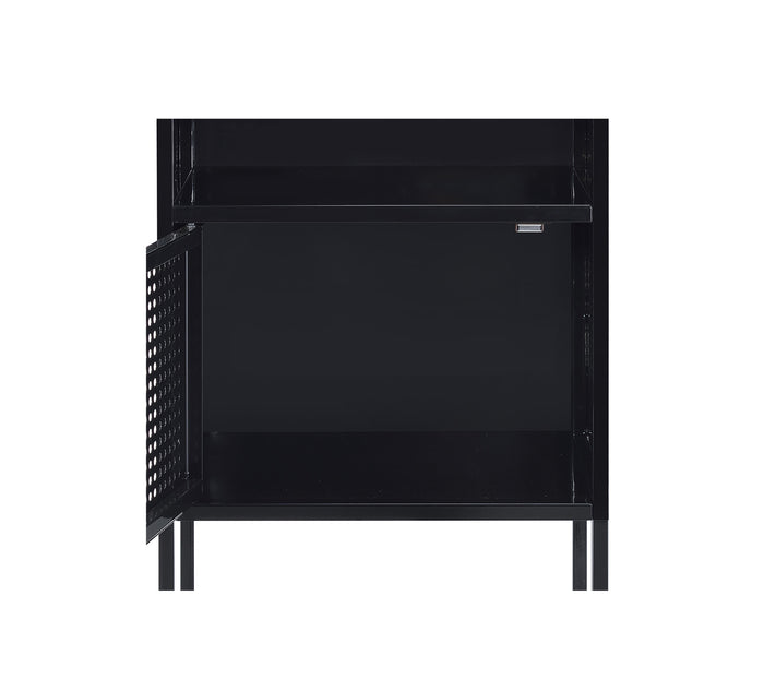 Ember Black Nightstand with USB