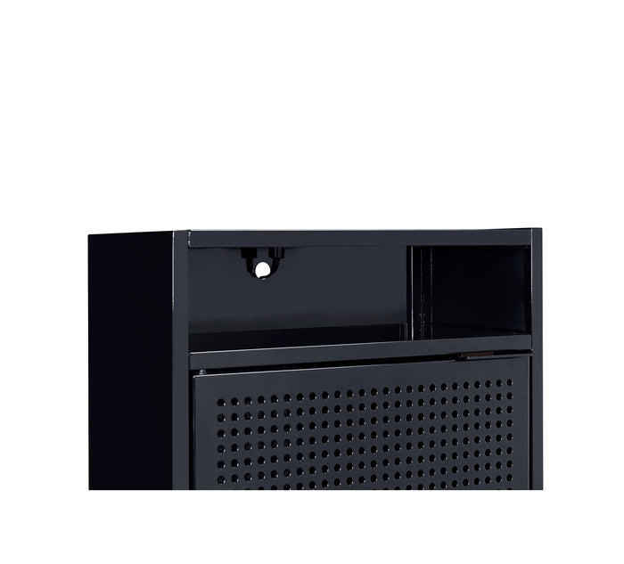 Ember Black Nightstand with USB