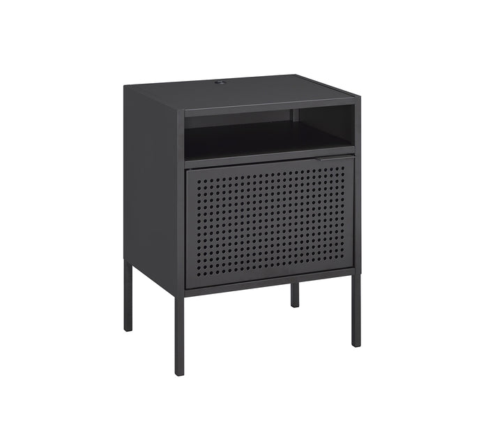 Ember Grey Nightstand with USB
