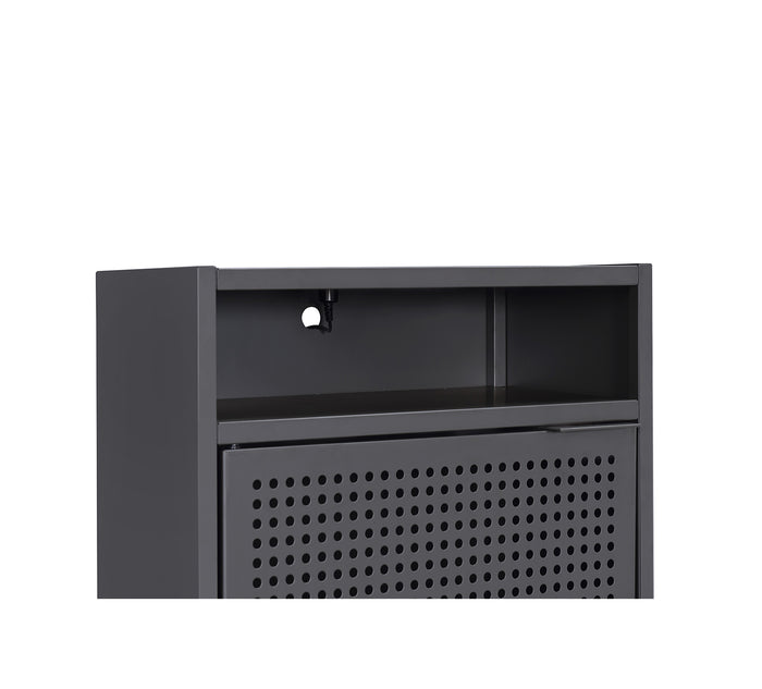 Ember Grey Nightstand with USB