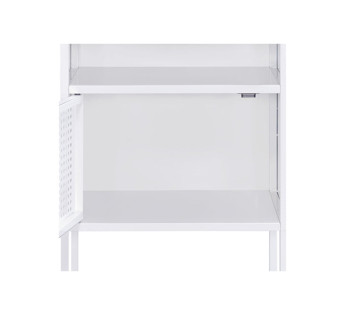 Ember White Nightstand with USB