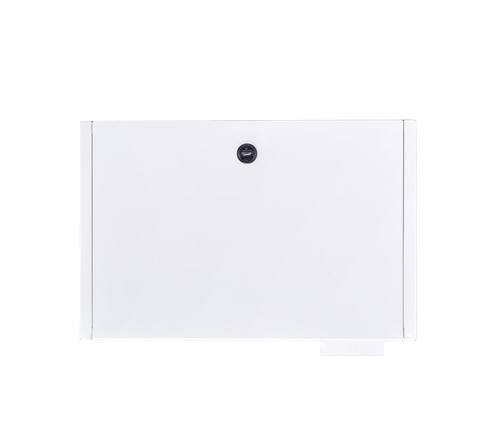 Ember White Nightstand with USB