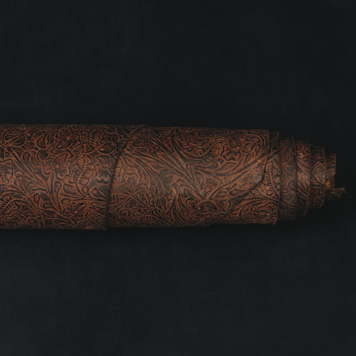 Embossed Leather, 2-3 oz., Western Floral