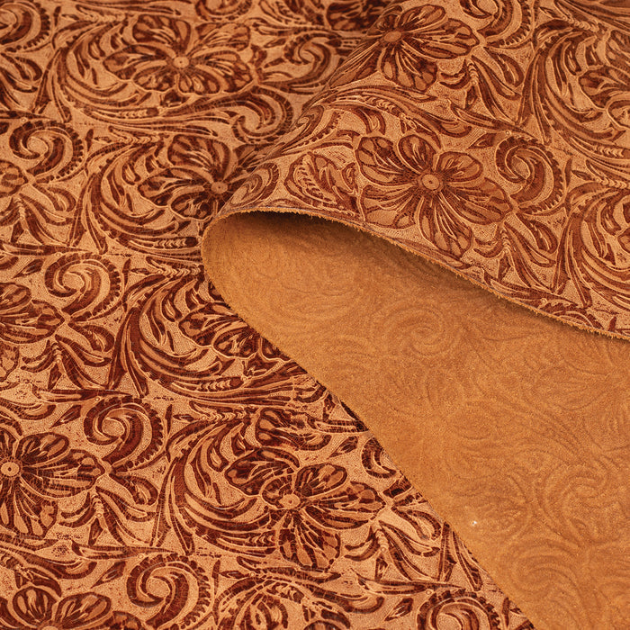 Half Side / Floral Cognac