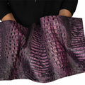 Embossed Leather, 2/3 oz., Purple Croc