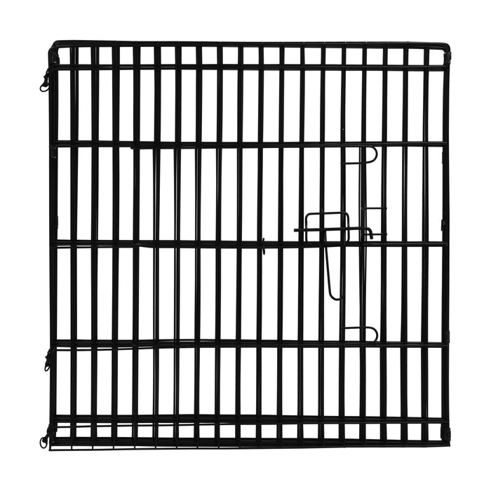 Essential Pet Playpen Enclosure 8 Panel Black 61x61cm Charlie's Pet Products