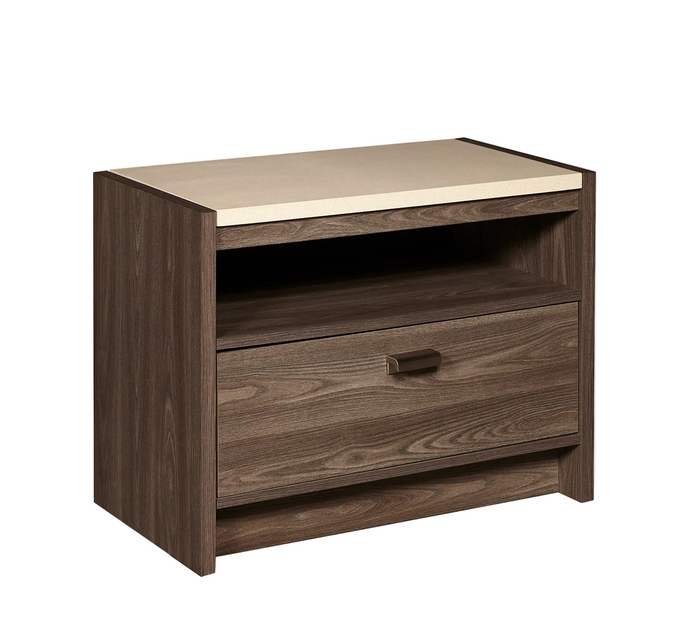 Evolution 1 Drawer Stone Top Nightstand