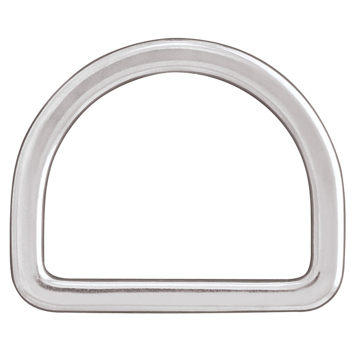 Flat Saddle D-Ring, Stainless Steel