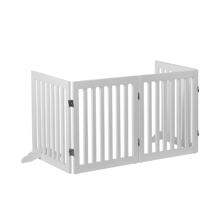 Freestanding Pet Gate - White Charlie's Pet Products