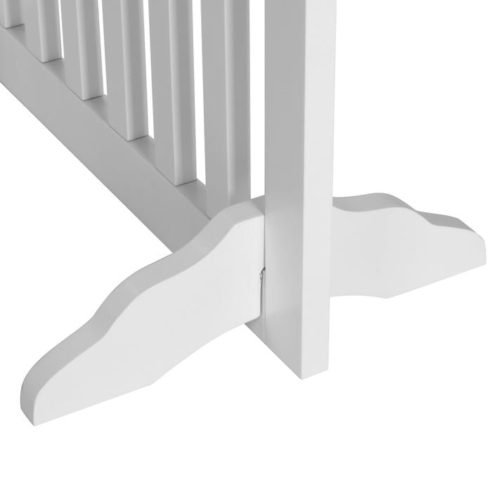 Freestanding Pet Gate - White Charlie's Pet Products