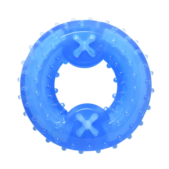 Frozen Pet Freezy Donut Toy Blue 10.7cm Charlie's Pet Products