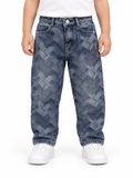 Geometric Pattern Jeans