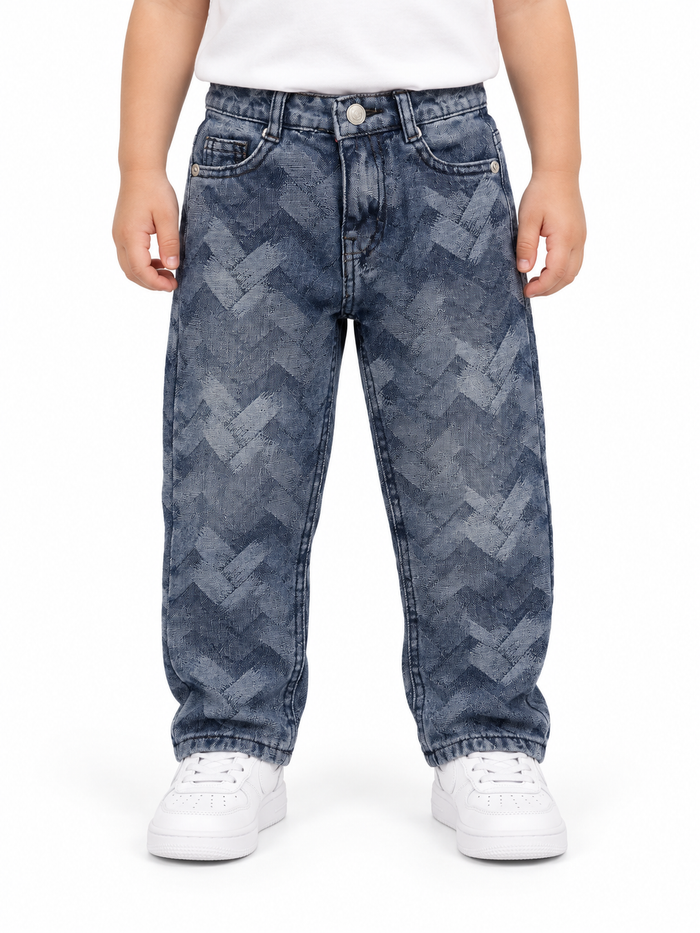 Geometric Pattern Jeans