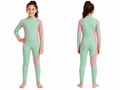Girls Mint And Blush Long Sleeve Swimsuit