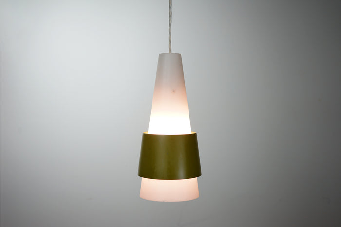 Glass and Metal Pendant Light  - (320-137)