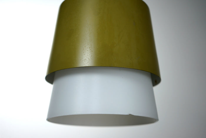 Glass and Metal Pendant Light  - (320-137)