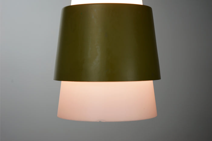 Glass and Metal Pendant Light  - (320-137)