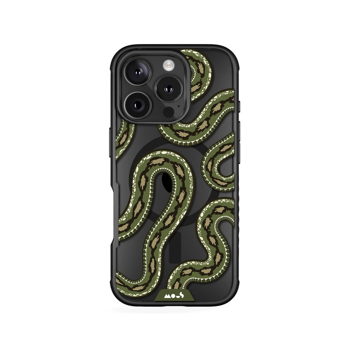 Green Tree Python Protective Phone Case - Serpent MagSafe