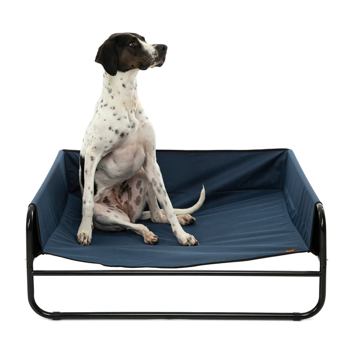 High Walled Outdoor Trampoline Pet Bed Cot - Blue Charlie's Pet Products