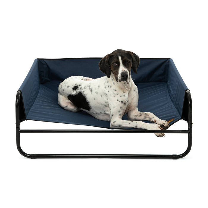 High Walled Outdoor Trampoline Pet Bed Cot - Blue Charlie's Pet Products