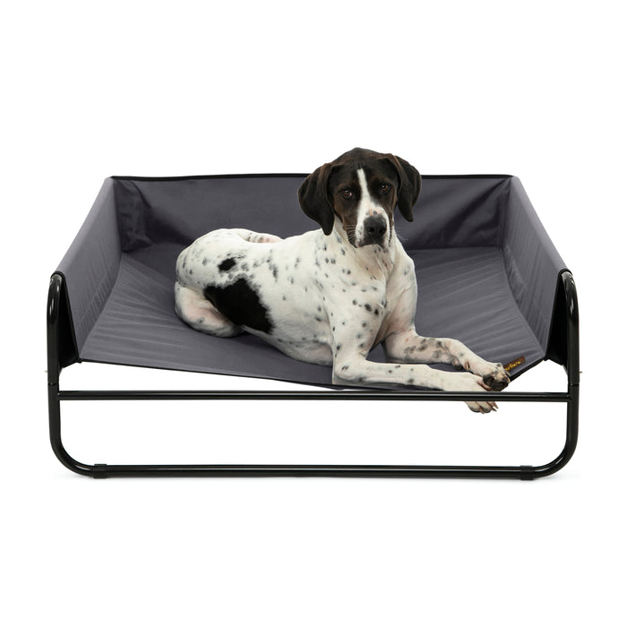 High Walled Outdoor Trampoline Pet Bed Cot - Grey Charlie's Pet Products