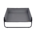 High Walled Outdoor Trampoline Pet Bed Cot - Grey Charlie's Pet Products
