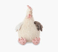 Ivory Chicken Pouf