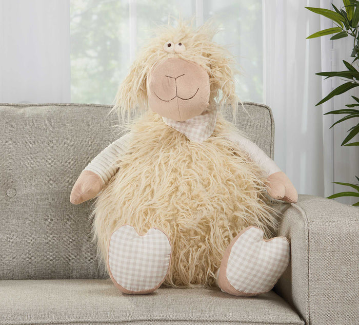 Ivory Sheep Pouf