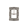 Jeremiah Watt Accented Floral Center Bar Buckle