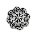 Jeremiah Watt Accented Floral Concho with 1/8" Post, 1"