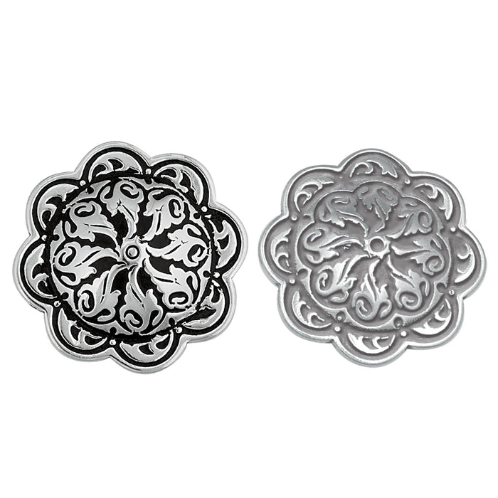 Jeremiah Watt Accented Floral Concho with 3/8" Post