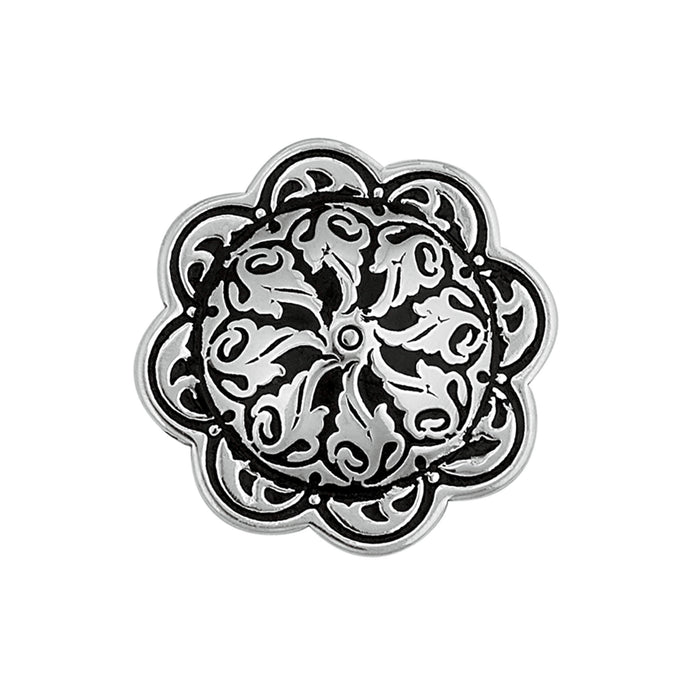 Jeremiah Watt Accented Floral Concho with 3/8" Post