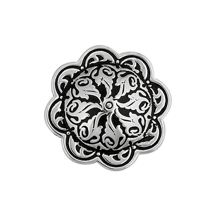 Jeremiah Watt Accented Floral Concho with Loop