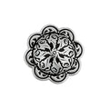Jeremiah Watt Accented Floral Concho with Wood Screw